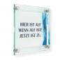 Preview: Türschild Wechselrahmen , Glasschild, Alu, Büroschild, Doppelglasschild